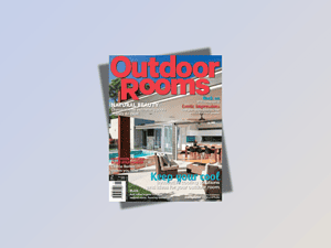 Outdoor Rooms Magazine cover, Edition 16 (2012), featuring Paal Grants award-winning Conversation Garden – circular spaces designed to shape connection.